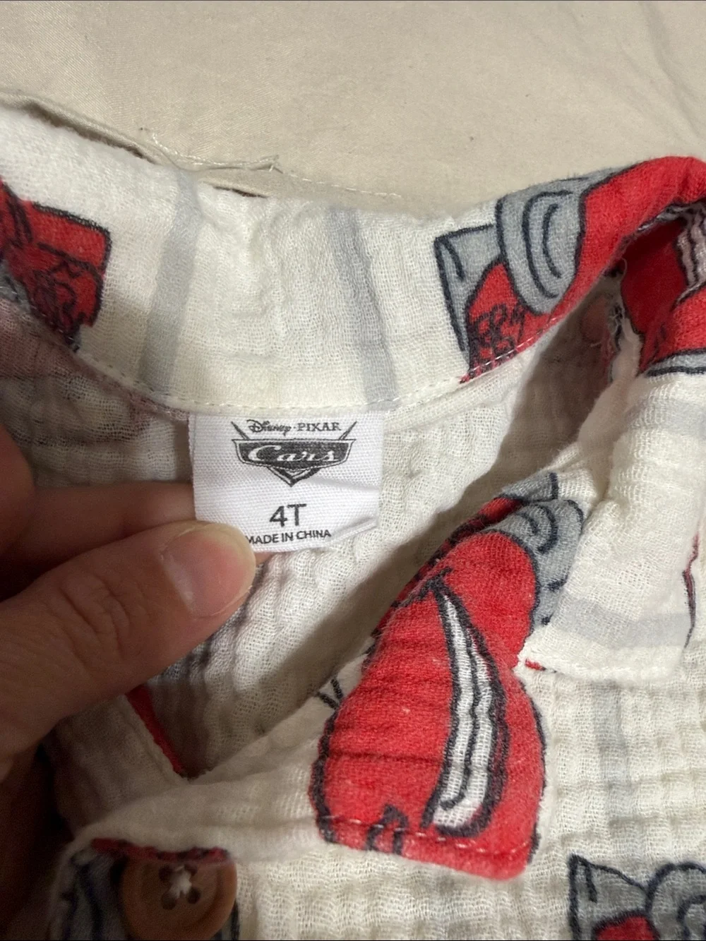 Red Print Kids Pajama Set